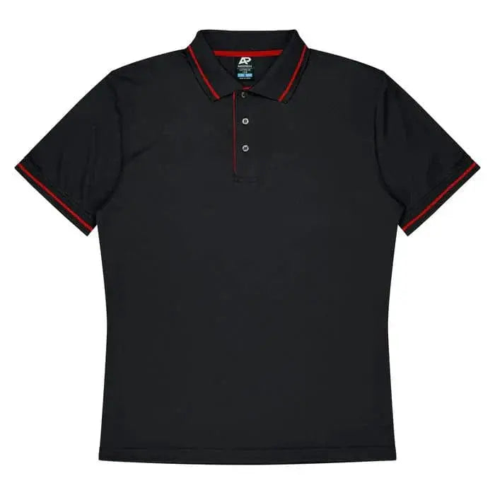 Aussie Pacific Cottesloe Men's Polo Shirt 1319 Aussie Pacific BLACK/RED S